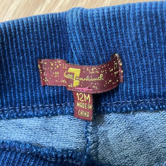 7 for all mankind 12M sweatpants in blue - Picture 4 of 4